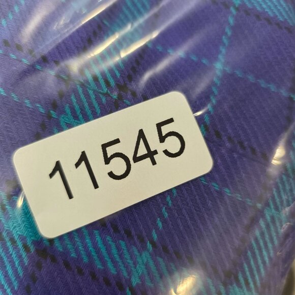 Womens Evan Picone Vintage Purple & Teal Plaid Blazer Jacket Size 8 - Picture 7 of 7